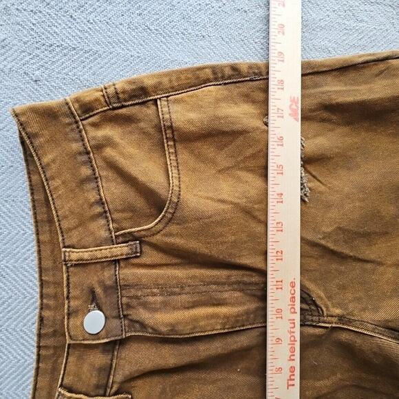 Shein Jeans Women's Size M (29x29) Flare Leg Copper Acid Wash Stretch Y2K Boho - Picture 13 of 16